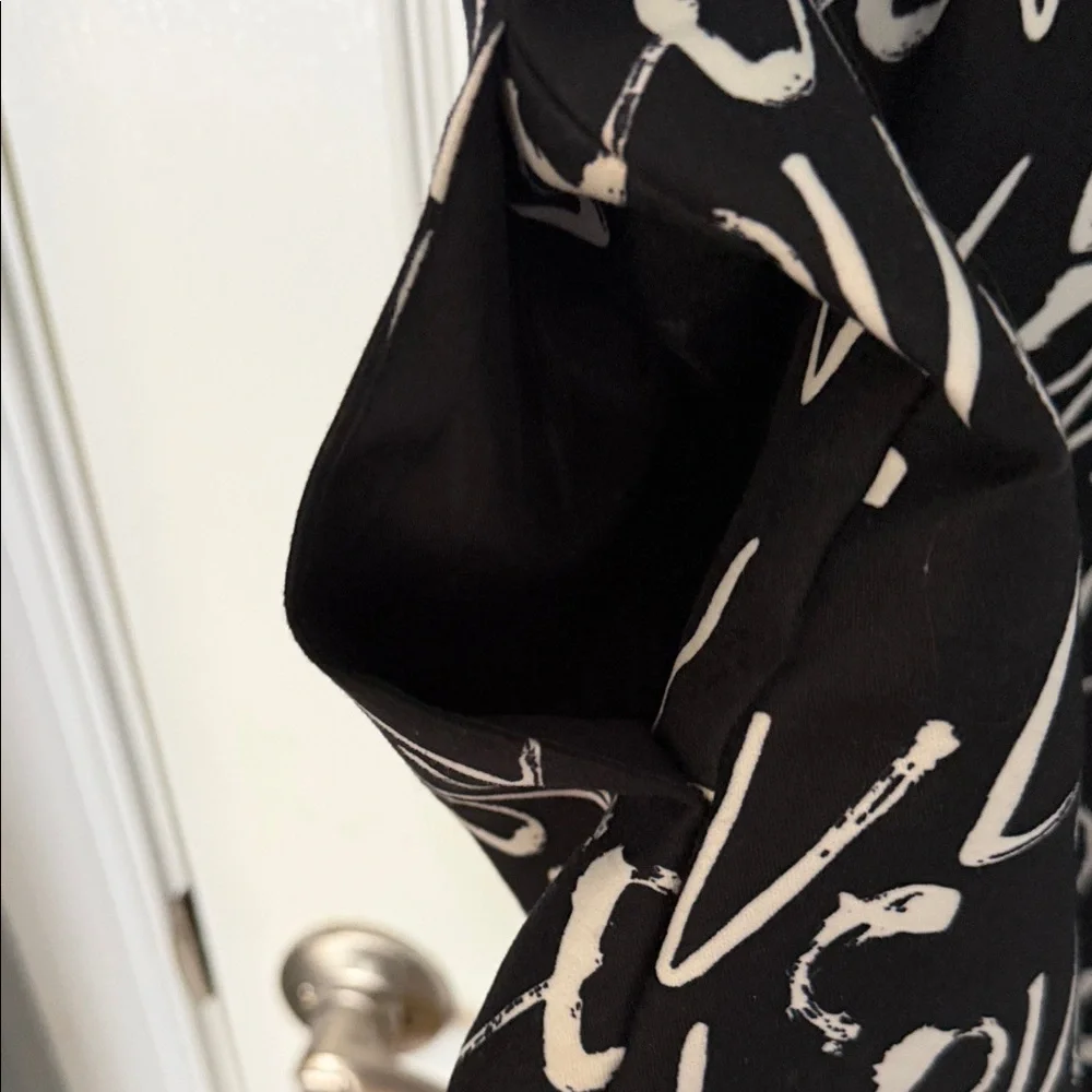 Kate Spade Mindy Black & White Love Graffiti Mini Dress - size 8